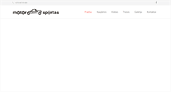 Desktop Screenshot of motorsportas.lt